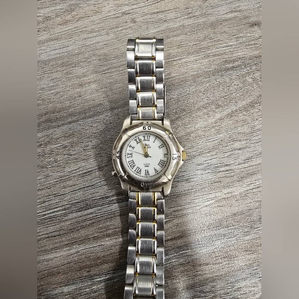 Silver and Gold Two-Tone Watch